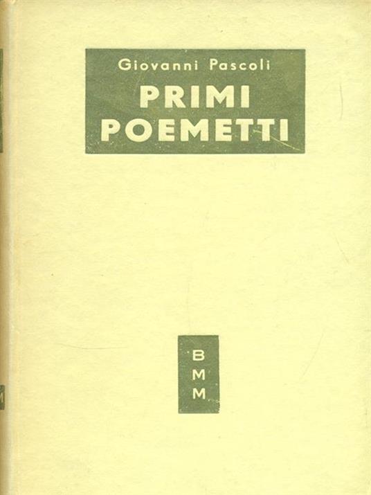 Primi poemetti - Giovanni Pascoli - copertina