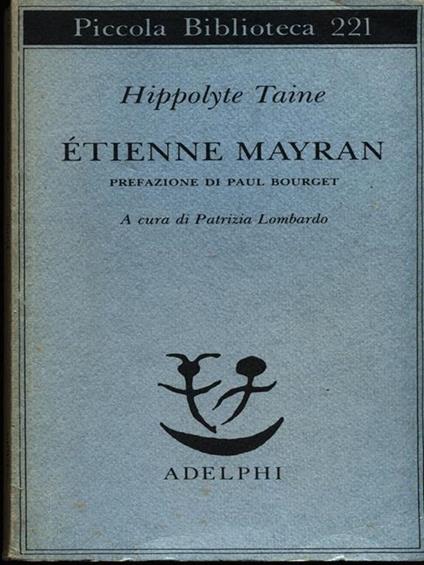 Etienne Mayran - copertina