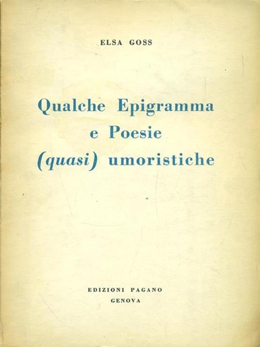 Qualche epigramma e poesie (quasi) umoristiche - copertina