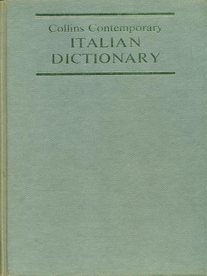 Contemporary Italian Dictionary - copertina