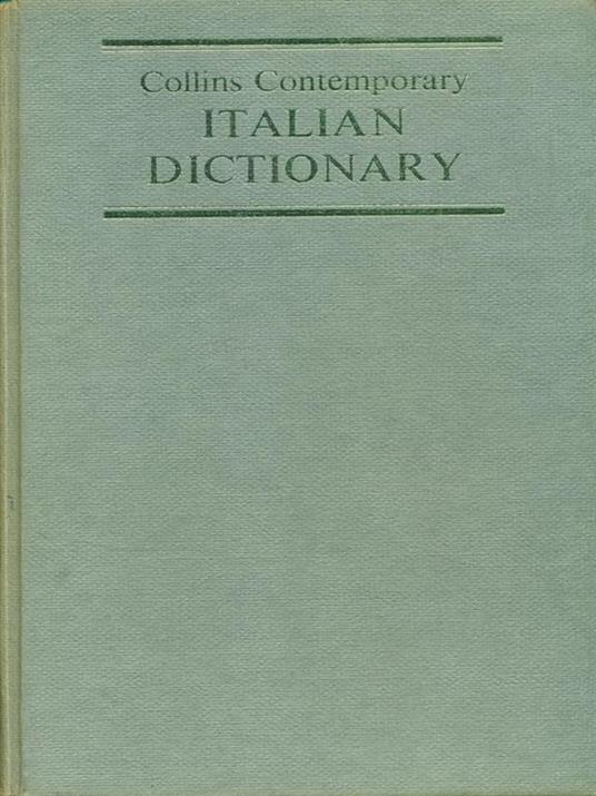 Contemporary Italian Dictionary - copertina