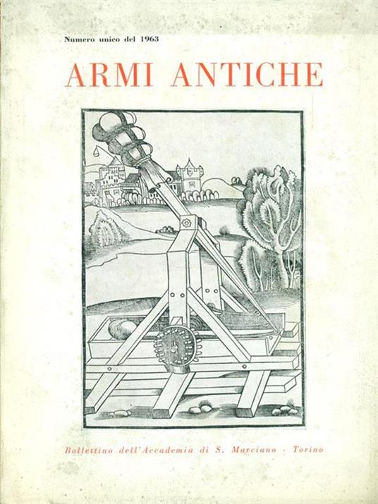 Armi antiche Numero unimo del 1963 - copertina