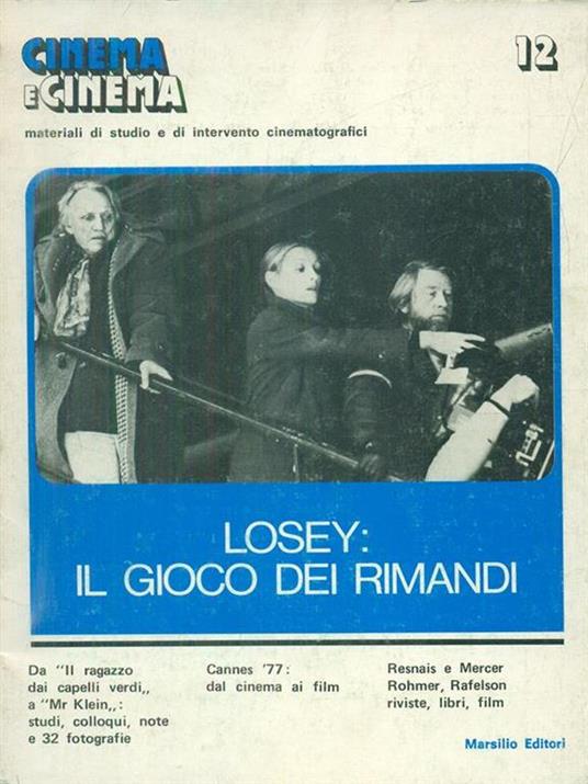 Cinema e cinema 12 / luglio-settembre 1977 - copertina