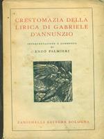 Crestomazia della lirica di gabriele d'Annunzio