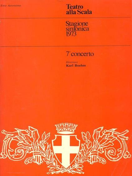 Stagione sinfonica 1973 7 concerto - copertina