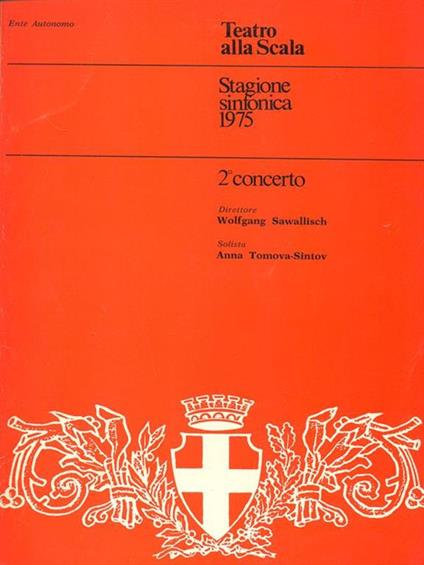Stagione sinfonica 1975 2 concerto - copertina