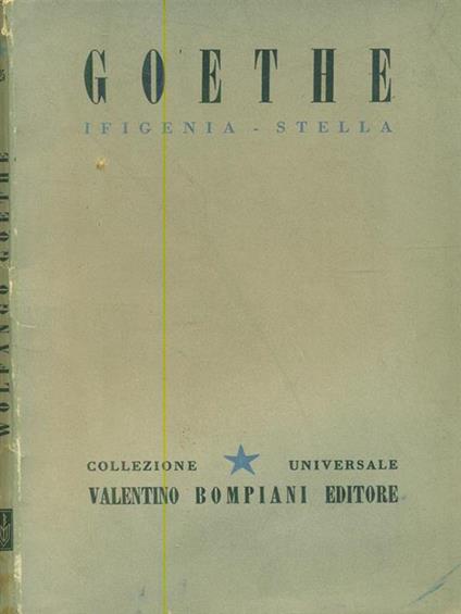 Ifigenia Stella  - Johann Wolfgang Goethe - copertina