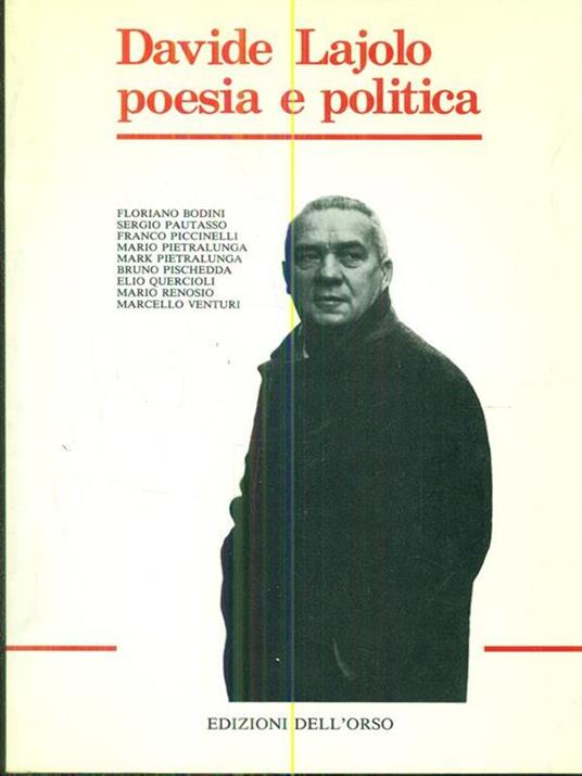 Davide Lajolo poesia e politica - copertina