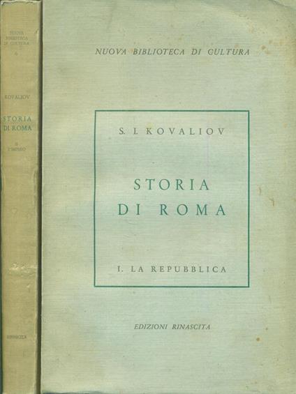 Storia di roma 2 vv - S. I. Kovaliov - copertina