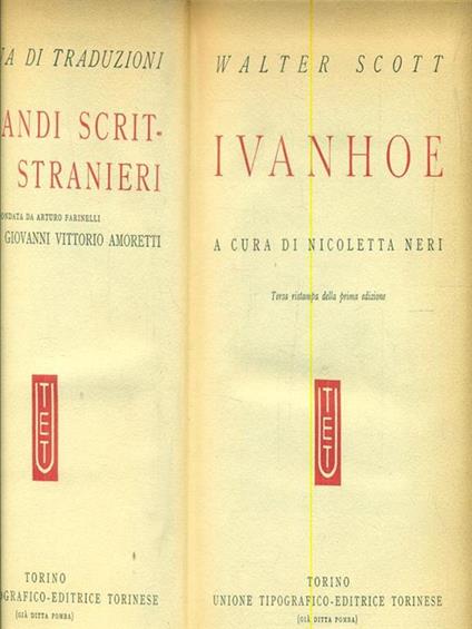 Ivanhoe - Walter Scott - copertina
