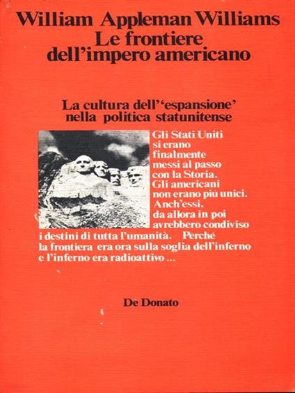 Le frontiere dell'impero americano - William Appleman Williams - copertina