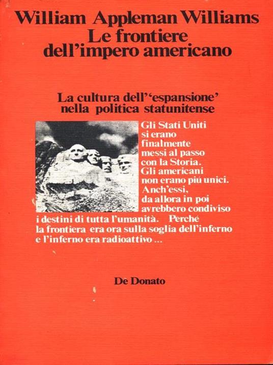 Le frontiere dell'impero americano - William Appleman Williams - copertina
