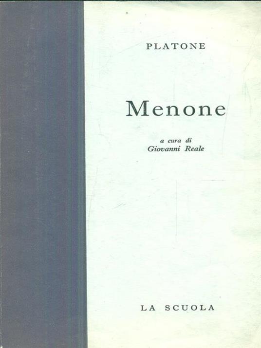 Menone - Platone - copertina