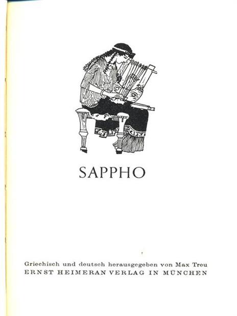 Sappho lieder - copertina