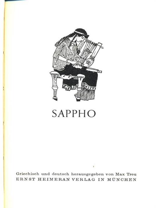 Sappho lieder - copertina