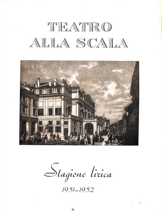 Stagione lirica 1951-1952: Don Carlo - copertina