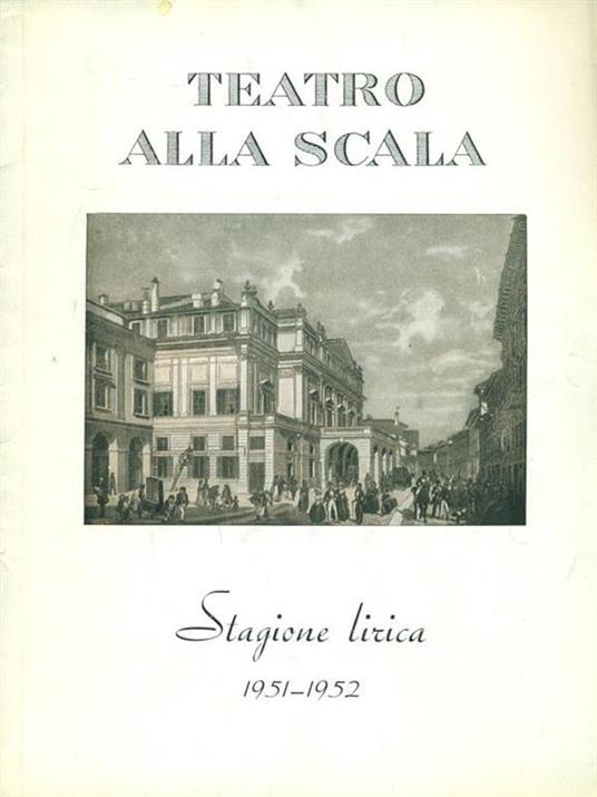 Stagione lirica 1951. 1952 Don Pasquale - copertina