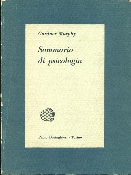 Sommario di psicologia - copertina