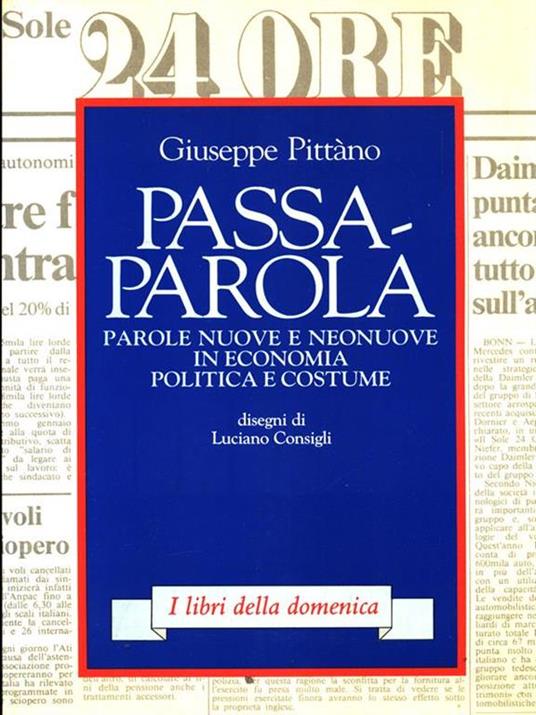 Passaparola - Giuseppe Pittano - copertina