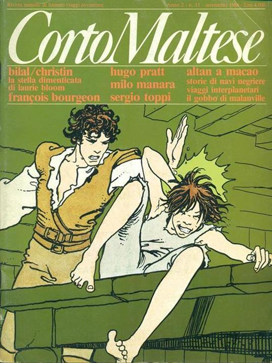 Corto Maltese Anno 2. N. 11. Novembre 1984 - copertina