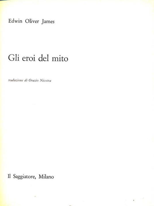 Gli eroi del mito - copertina