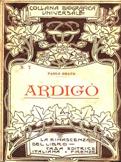 Ardigo - Paolo Orano - copertina