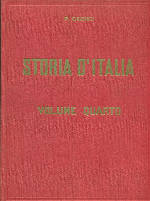 Storia d'Italia volume quarto