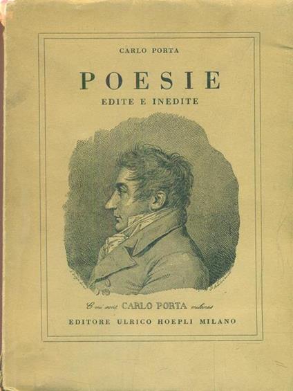 Poesie edite e inedite - Carlo Porta - copertina
