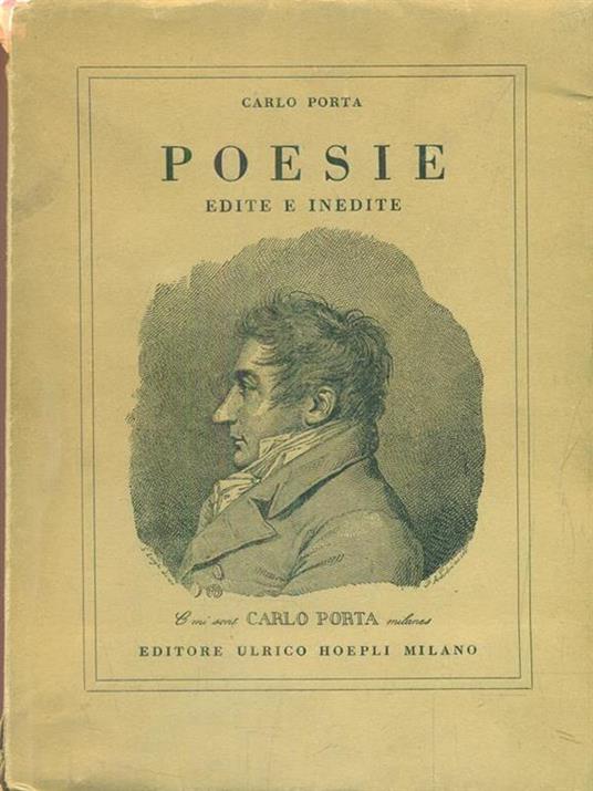 Poesie edite e inedite - Carlo Porta - copertina
