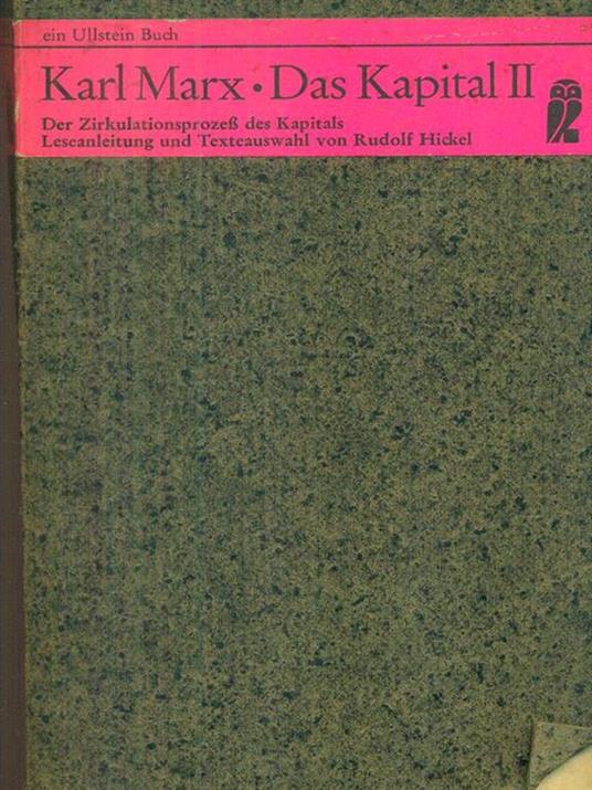 Dal Kapital II - Karl Marx - copertina