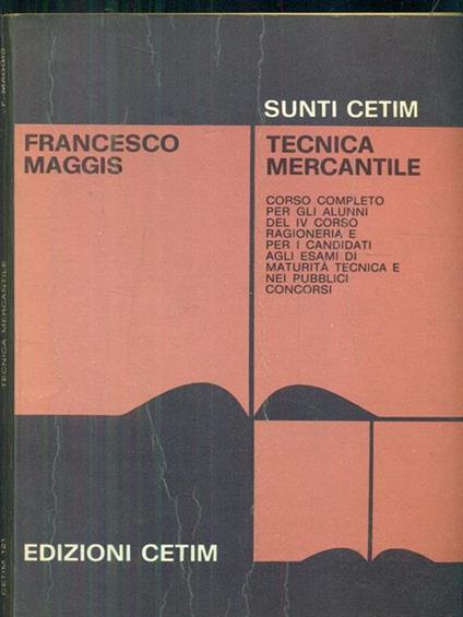 Tecnica mercantile - copertina