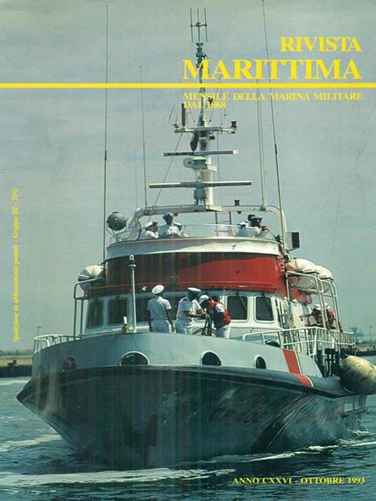 Rivista marittima 10 / ottobre 1993 - copertina