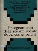 L' insegnamento delle scienze sociali: dove, come, perché