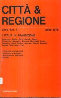 Città & regione anno 4 / n 7. luglio 1978 - 2