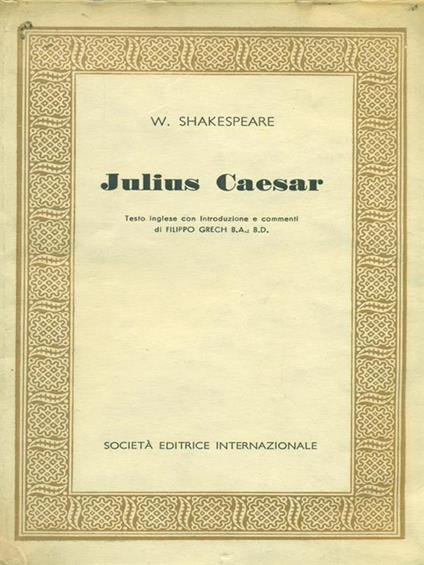 Julius Caesar - William Shakespeare - copertina