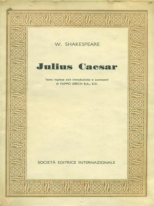 Julius Caesar - William Shakespeare - copertina