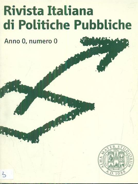 Rivista italiana di politiche pubbliche anno0 numero 0 - copertina