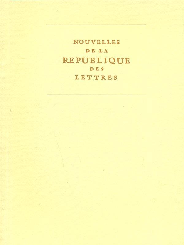 Nouvelles de la Republique des lettres1981. 2
