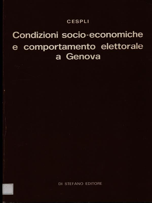 Condizioni socio-economiche e comportamento elettorale a Genova