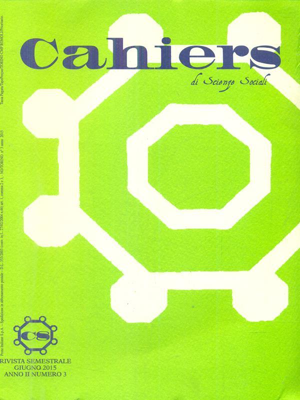 Cahiers di scienze sociali 3 / giugno 2015