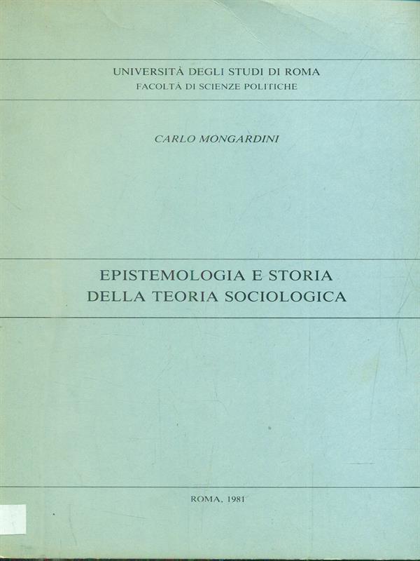 epistemologia della teoria sociologica
