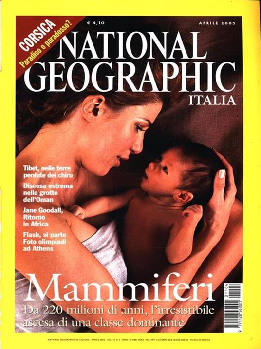 National Geographic Italia. aprile 2003Vol. 11 N. 4 - copertina