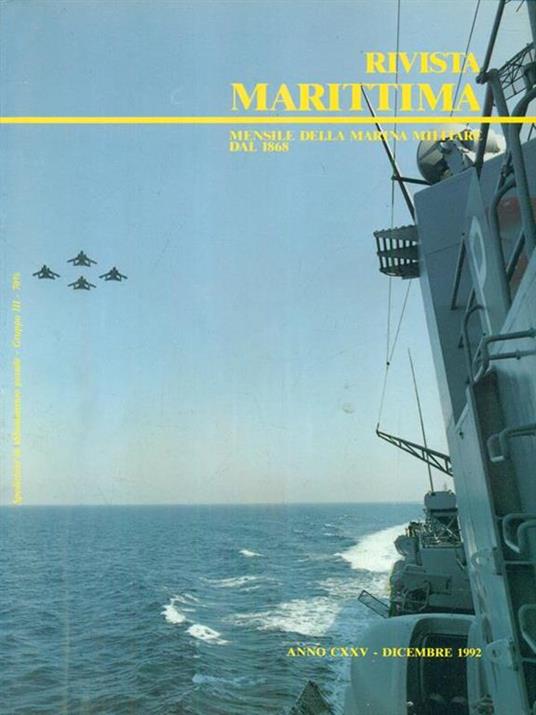 Rivista marittima 12 / dicembre 1992 - copertina