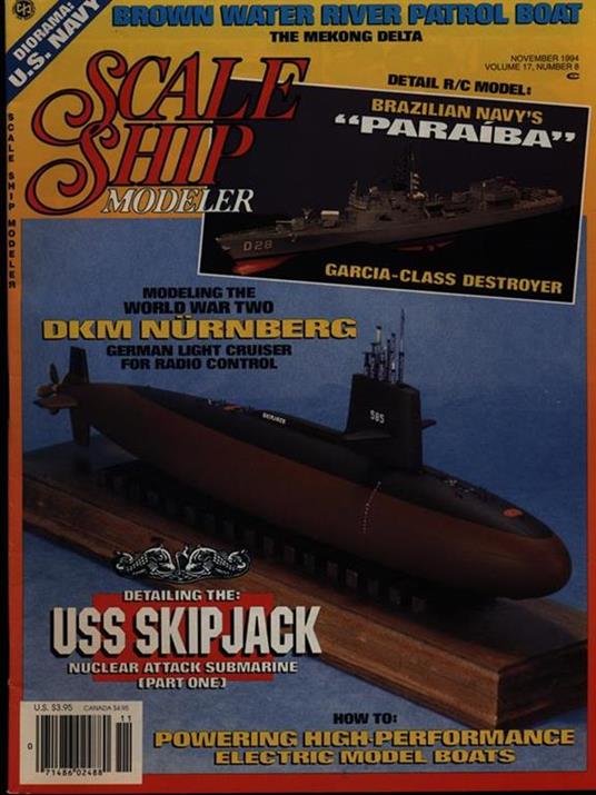 Scale ship modeler Vol. 17 num. 8 november 1994 - copertina