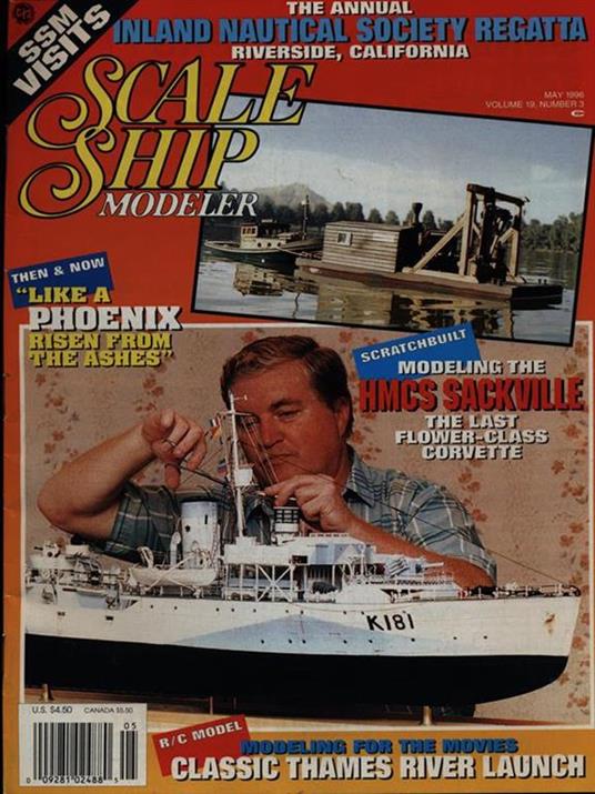Scale ship modeler Vol. 19 num. 3 may 1996 - copertina