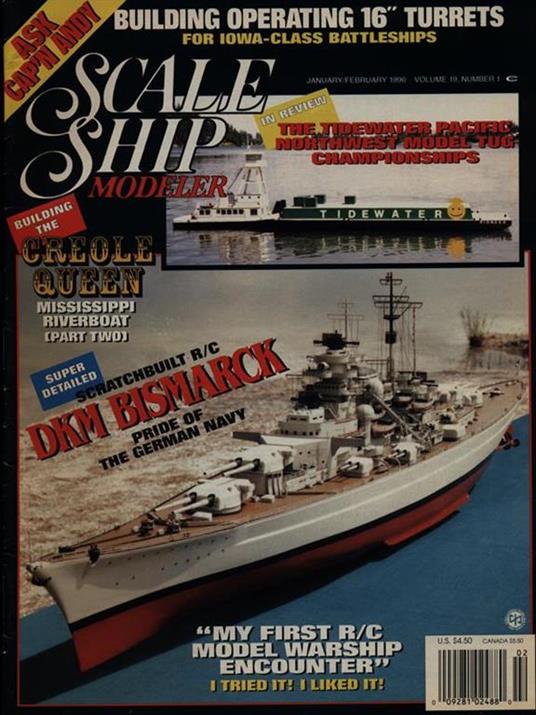 Scale ship modeler Vol. 19 num. 1 january-february 1996 - copertina
