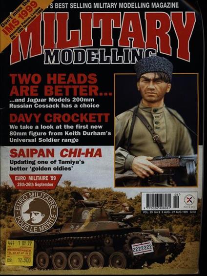 Military Modelling Vol. 29, n. 9, August 1999 - copertina