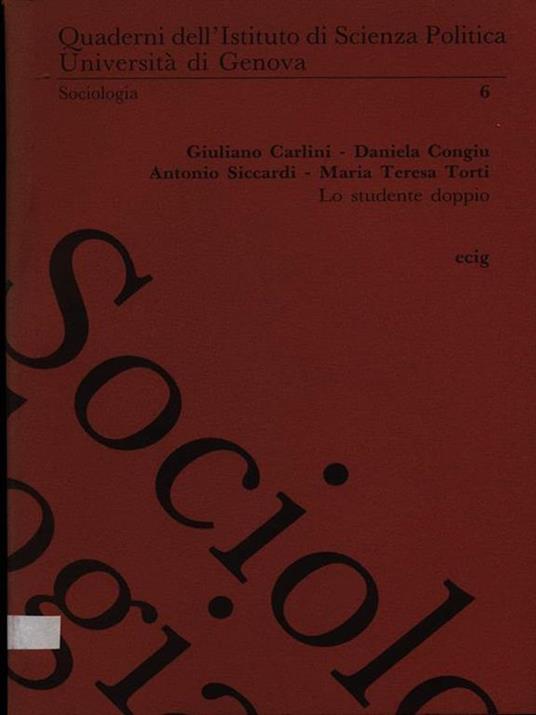 Lo studente doppio - copertina