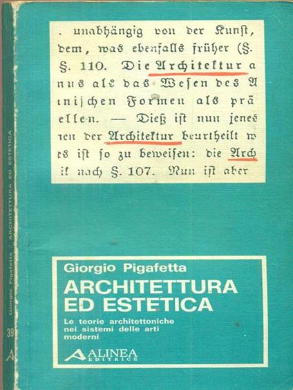 Architettura ed estetica - copertina