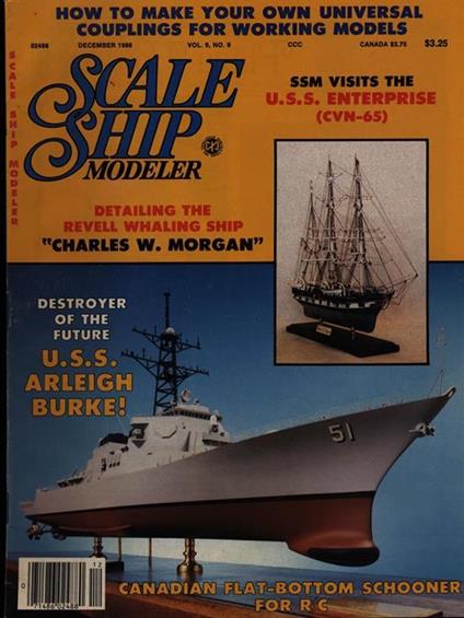 Scale ship modeler Vol. 9 n. 9/december 1986 - copertina
